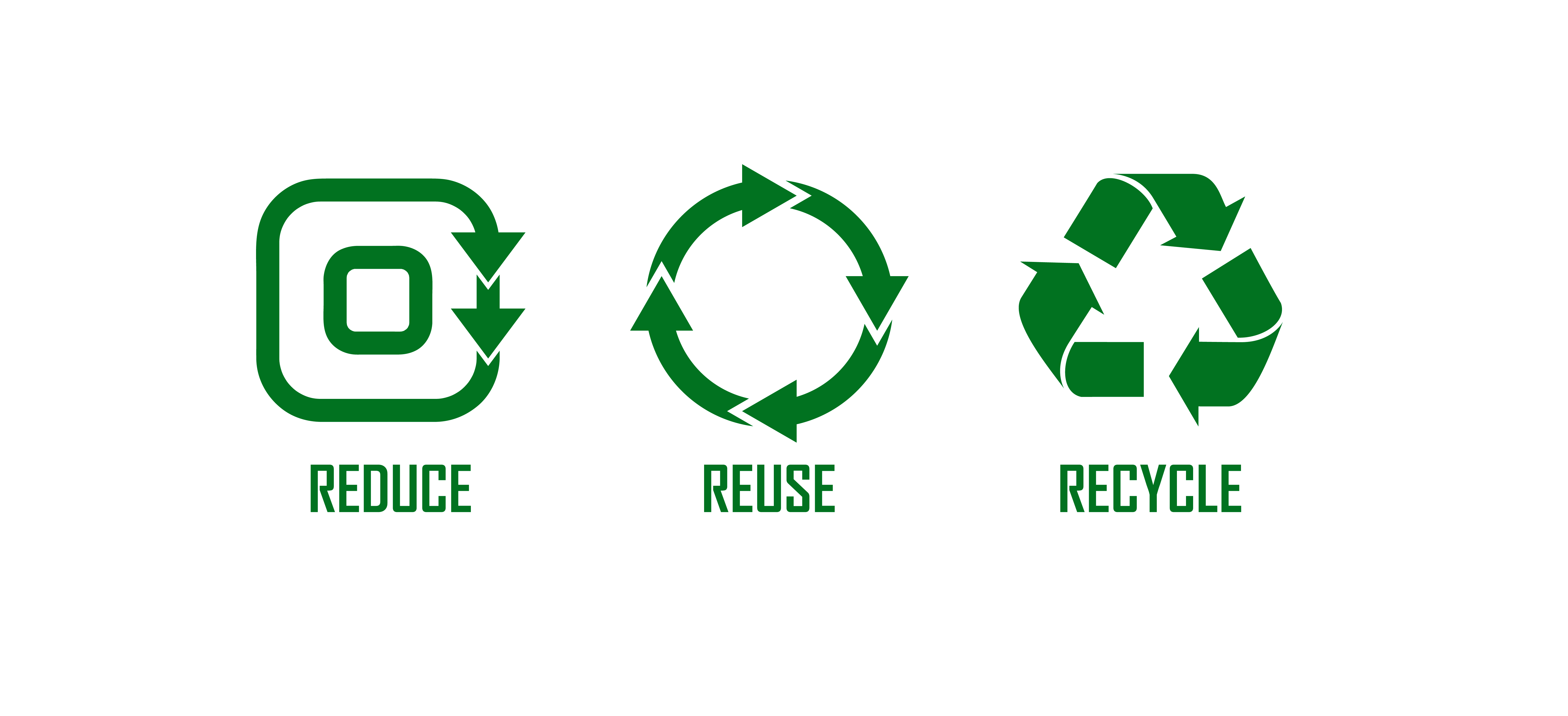 Reduce Reuse Recycle Clipart PNG Images, Reduce Reuse Recycle With Logo And  Green Color, Logo, Go Green, Recycle PNG Image For Free Download