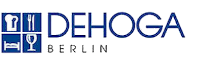 Logo with wordmark "DEHOGA Berlin" by the German Hotel and Restaurant Association
