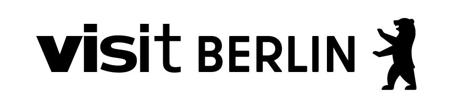 Logo with wordmark "visitBerlin" and Berlin Bear