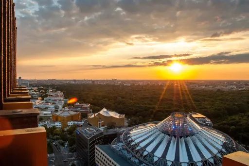 Meeting Guide Berlin Blick von der Terasse des Panoramapunkt am Potsdamer Platz