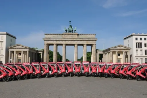BikeTaxi Flotte am Brandenburger Tor