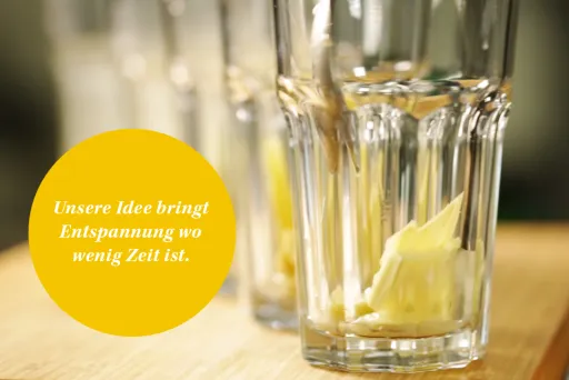 Ingwertee des Coffee Catering Anbeiters mocca mobil im Meeting Guide Berlin