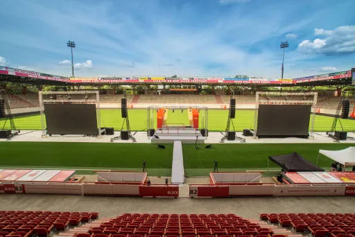 Stadioninnenraum Präsentation