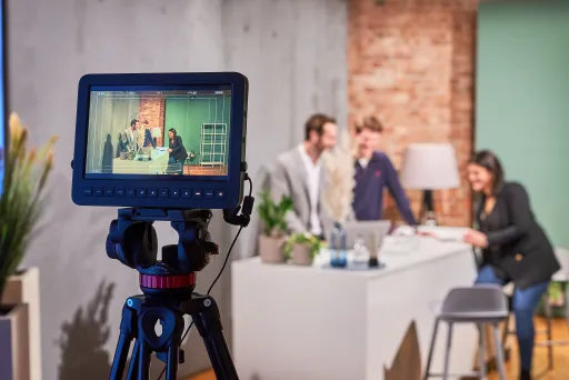 Livestream beim Streamingstudio Berlin im Spreespeicher