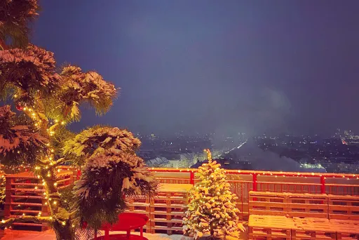 Studio 14 Terrasse an Weihnachten