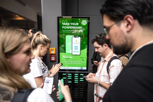 Rechargy Powerbankstationen für Veranstaltungen