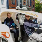 Bike Taxi beim visitBerlin Expert-Day 30.04.2019