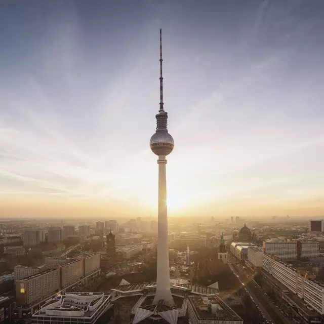 Foto: Panoramablick auf Fernsehturm Berlin