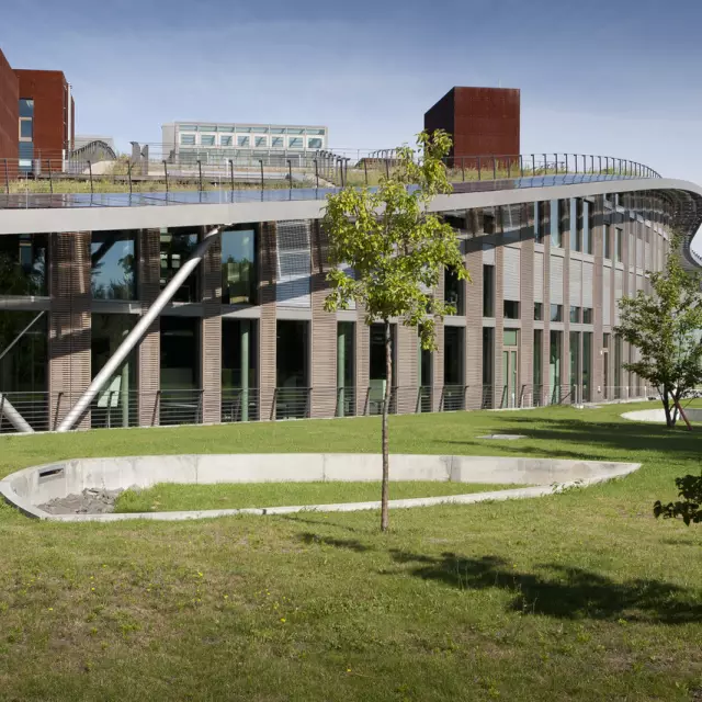 Außenansicht des Technolgieparks Adlershof