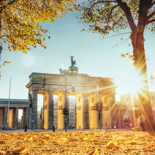 Brandenburg Gate in autmn 