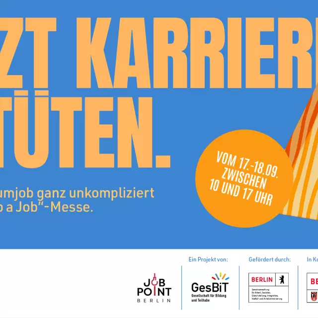 Die Jobmesse “Shop a Job” ist für Besucher*innen kostenfrei und ohne Anmeldung.