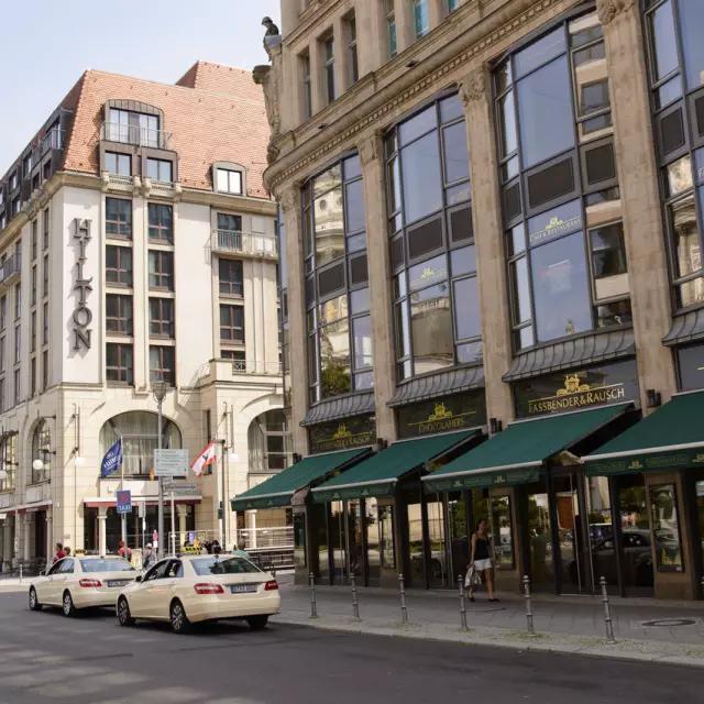 Hilton Hotel und Schokoladenhaus Rausch am Gendarmenmarkt