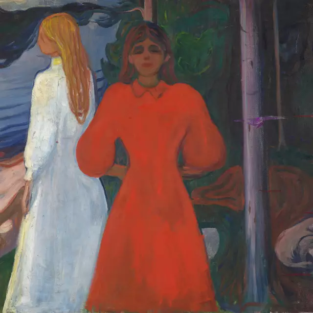 Edvard Munch, Rot und Weiß, 1899–19