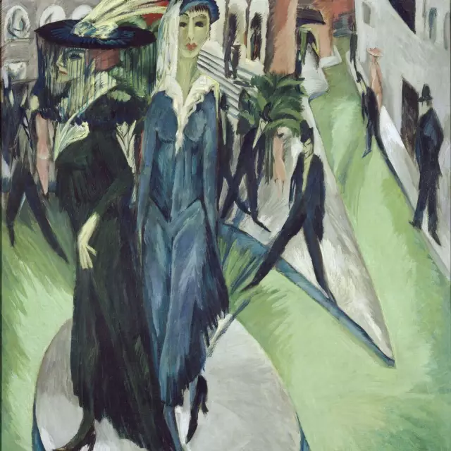 Ernst Ludwig Kirchner, Potsdamer Platz, 1914; Die Kunst der Gesellschaft 1900-1945. Sammlung der Nationalgalerie,