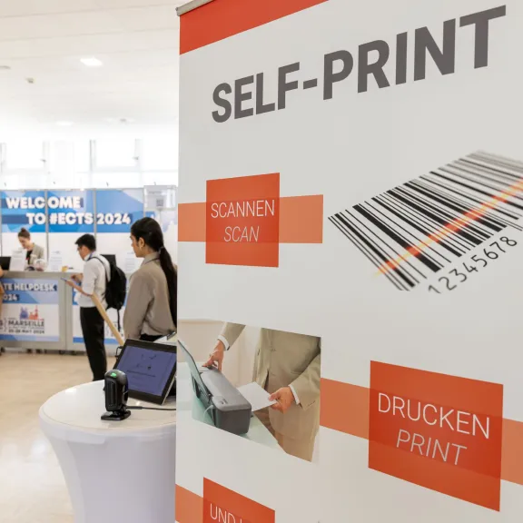 Information - Aufsteller zum self-print-service