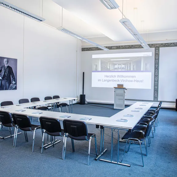 Blick in den Seminarraum Rudolf Virchow im 2. Obergeschoss