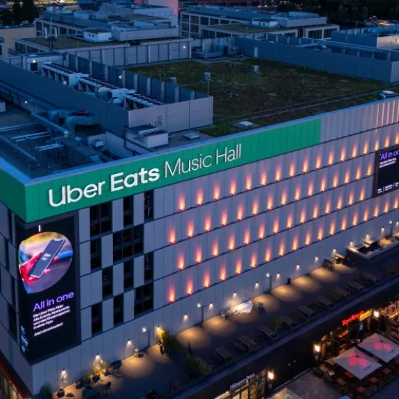 Uber Eats Music Hall Außenansicht 