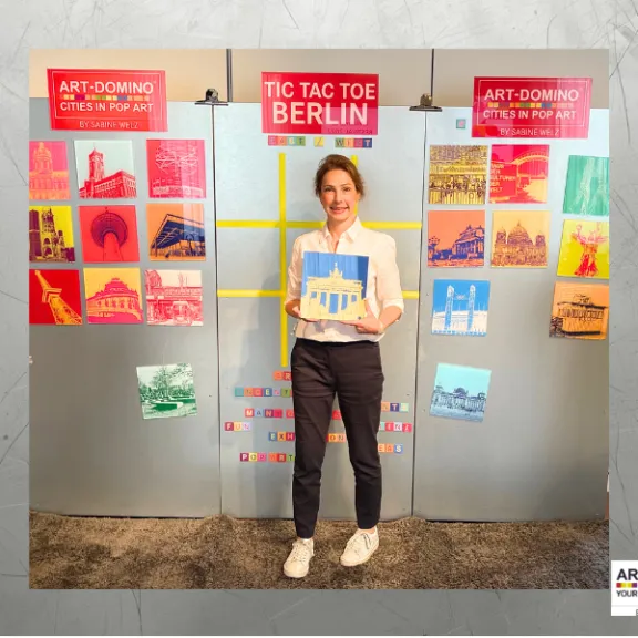 ART-DOMINO® Kunst-Tic Tac Toe Spiel