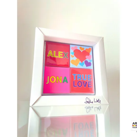 ART-DOMINIO® Magnetset zur Hochzeit