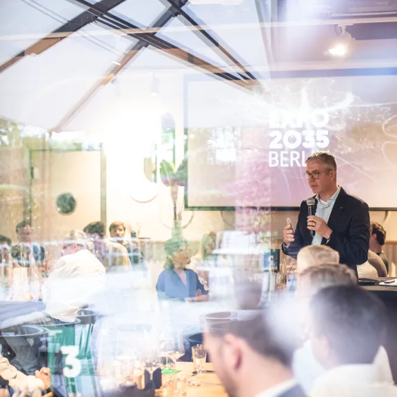 Der Gottwald - Staatssekretär beim Expo2035 Partner Dinner