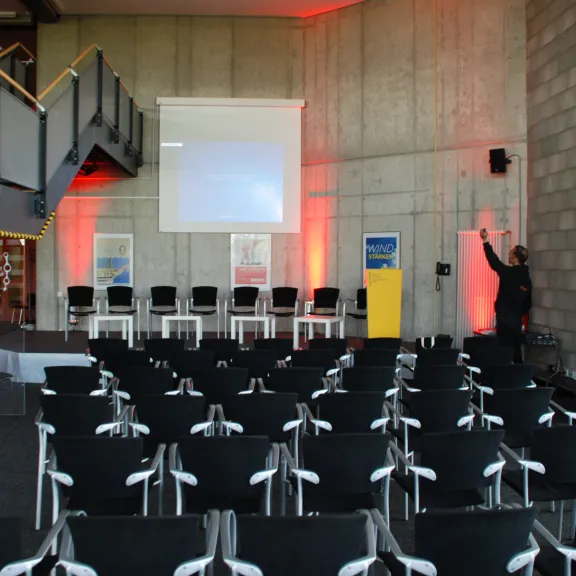 Meeting Guide Berlin Deutsches Technikmuseum Reihenbestuhlung im Kommunikaionsraum