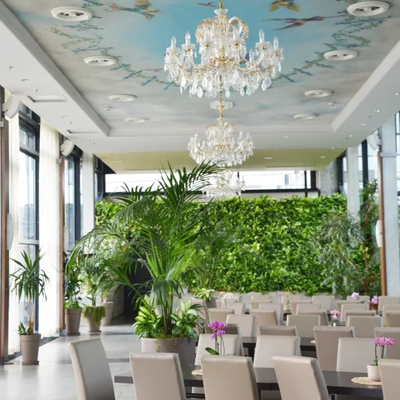 Biosphäre Potsdam, Restaurant Urwaldblick, Location