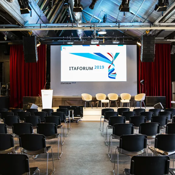 Festsaal Kreuzberg, Beispielaufbau Bühne