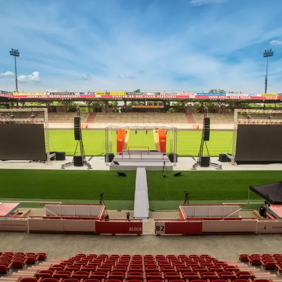 Stadioninnenraum Präsentation