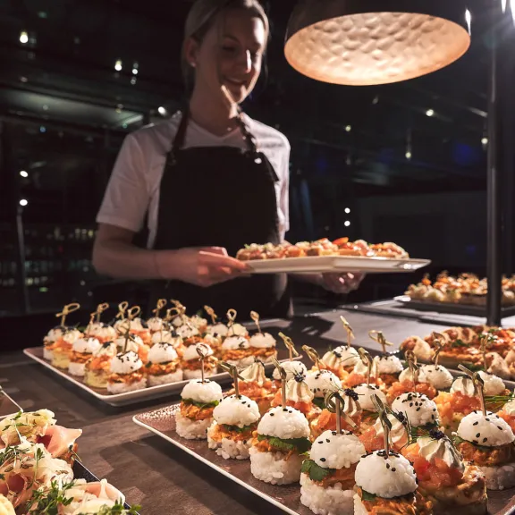 catering buffet at event