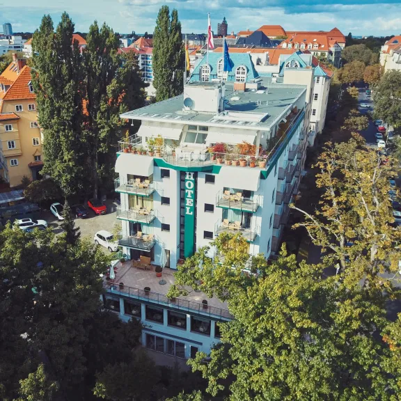 Hotel Villa Kastania Luftbild