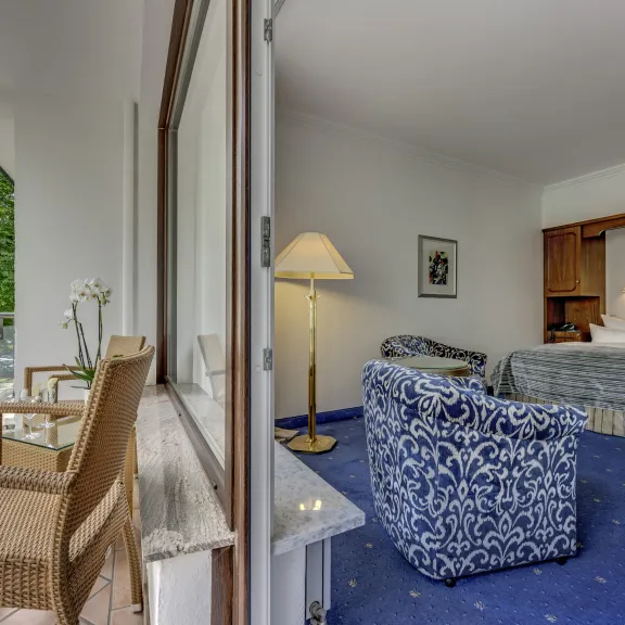 Hotel Villa Kastania Zimmer der Standard Kategorie mit Balkon