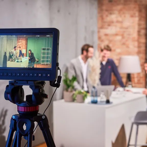 Livestream beim Streamingstudio Berlin im Spreespeicher