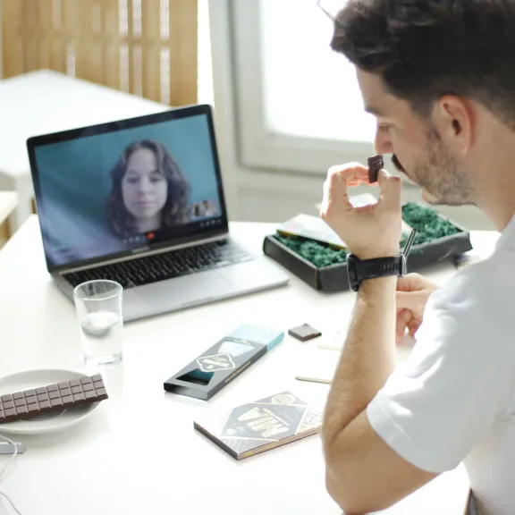 virtuelles Schokoladentasting