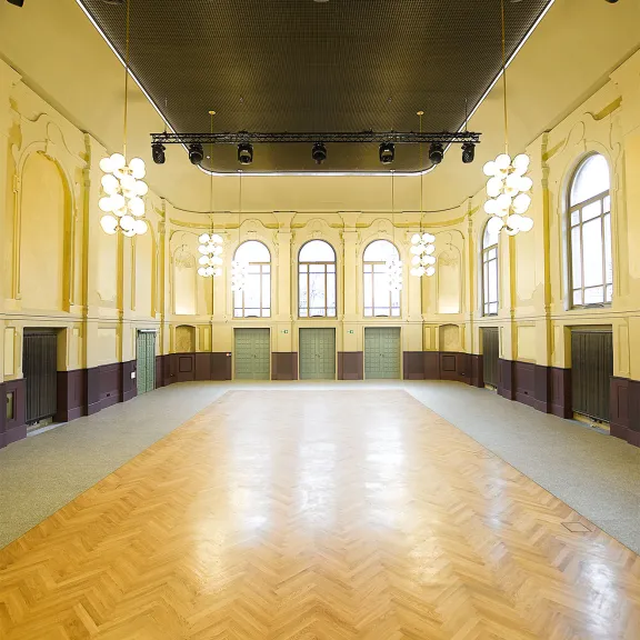 Festsaal, Sicht von der Bühne aus