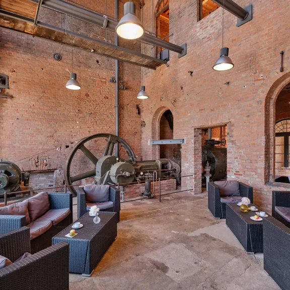 Kesselraum Dicke Bertha in der Eventlocation Landgut Stober