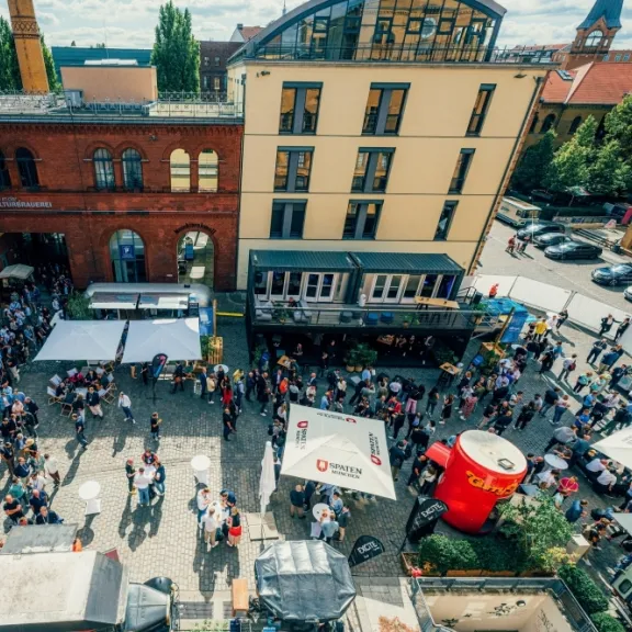 Kino in der Kulturbrauerei Innenhof