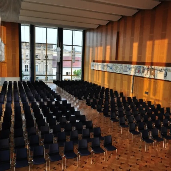 Auditorium Maximum - on the 2nd floor with a view of the castle and TV tower