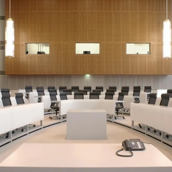 Auditorium 1 - one of the lecture halls on the 2nd floor overlooking the Schlossplatz
