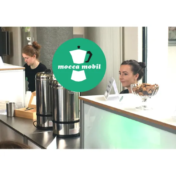 Kaffeebar des Coffee Caterings mocca mobil im Meeting Guide Berlin