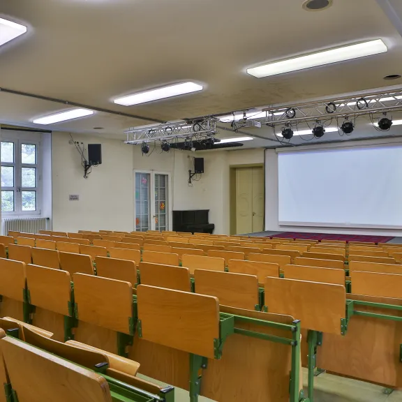 Hörsaal der MEET+CHANGE Location Interkulturelles Zentrum