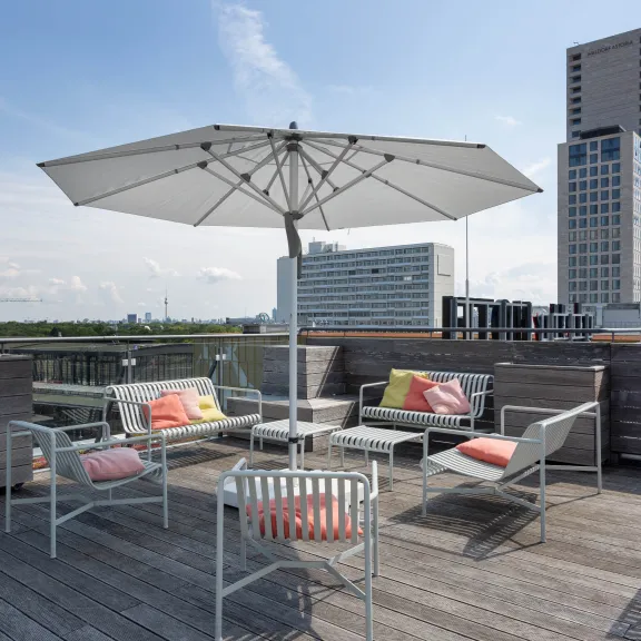 Blick auf die Dachterrasse des aletto Hotel Kudamm 