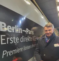 Eröffnung der Zug-Verbindung der deutschen Bahn Berlin-Paris