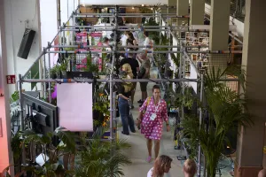 View from above: Various exhibitors 