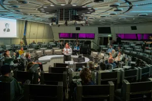 A guided tour taking place in the ICC.