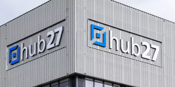 Exterior of the event location Hub27