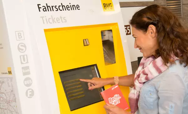 Berlin WelcomeCard am Fahrtkartenautomat kaufen