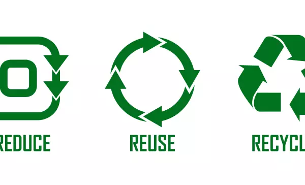 reduce reuse recycle concept.