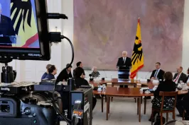 Ansprache des Bundespräsidenten im Schlosse Bellevue, übertragen von easylivestream