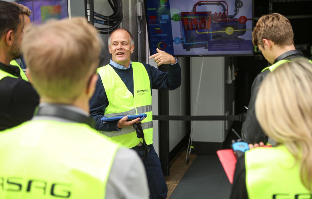 Energy workshop by GASAG Solution Plus with a guided tour