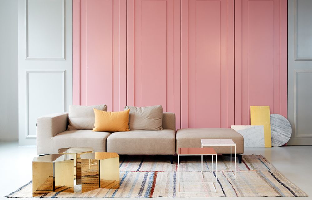 Meeting Guide Berlin, service provider Berlin, Kaluza + Schmid, contemporary furniture rosa, beige